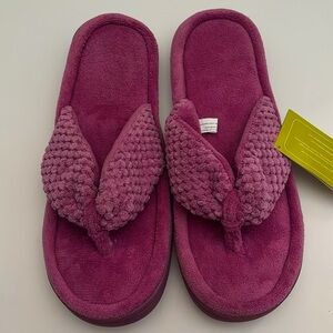 Ultraideas Memory Foam Slipper Thong Sandal Size Pink 11/12
